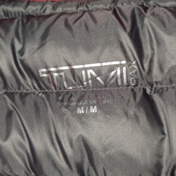 Tumi Clairmont Packable Travel Down Puffer Jacket Pink Women's Medium - Picture 6 of 11